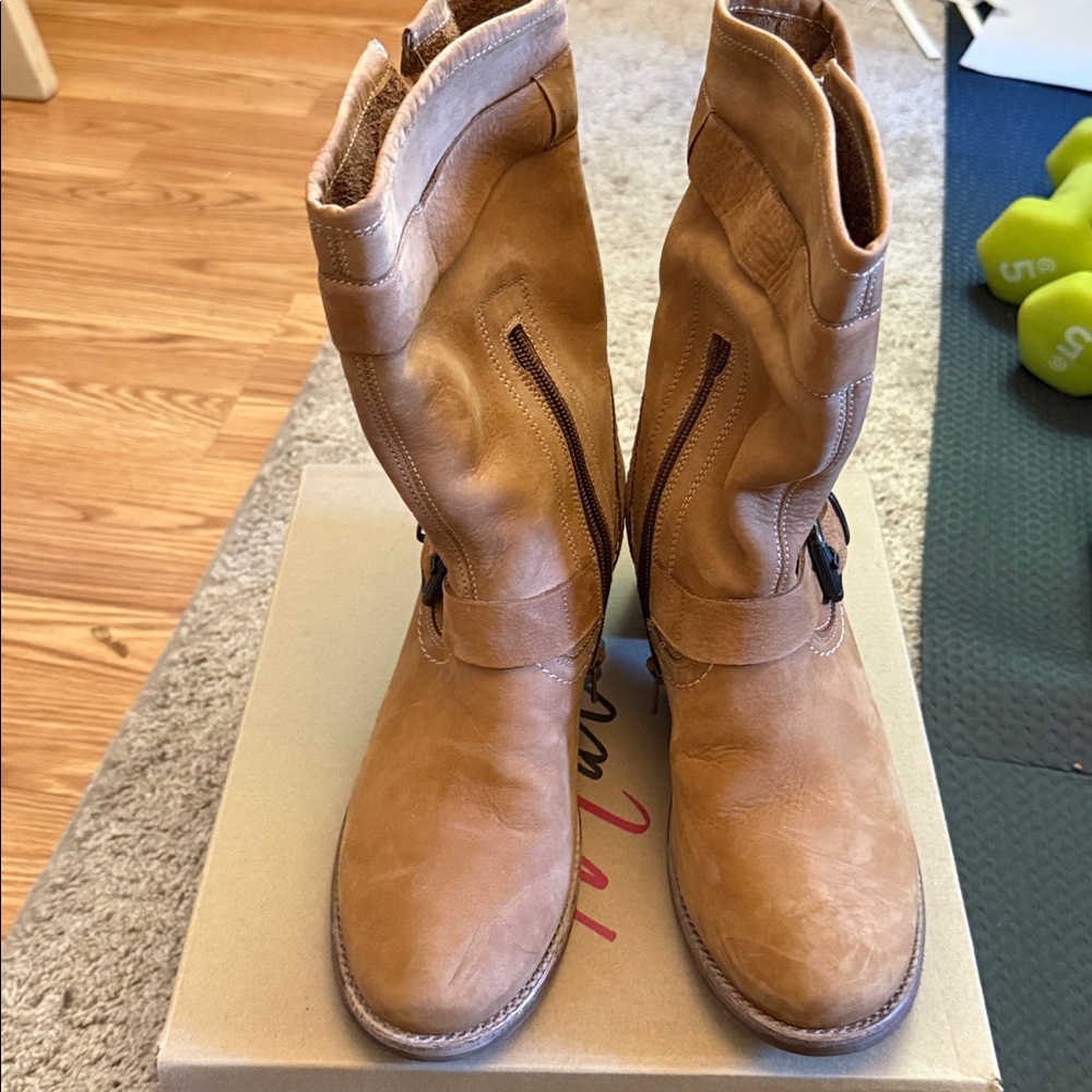 Matisse Tan Heeled Boots